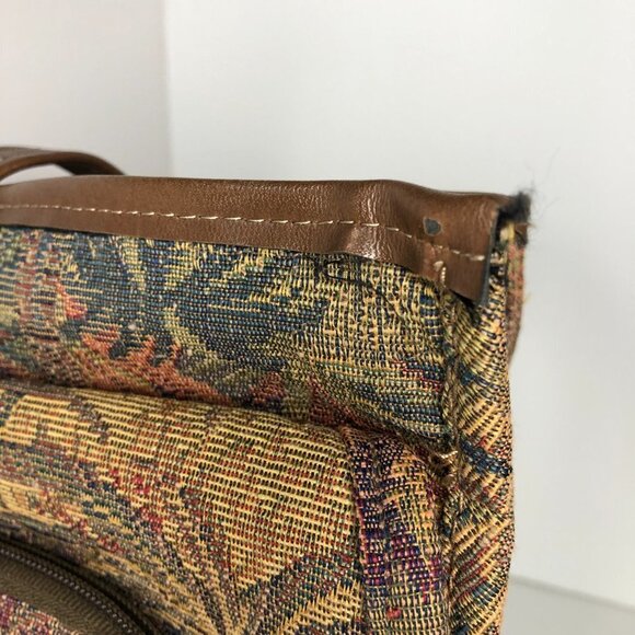 NWOT Ricardo Beverly Hills Palm Trees Large Tapestry Travel Tote Carry On Bag - Picture 4 of 13